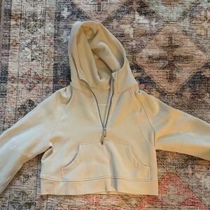 Lululemon Athletica Beige Half-Zip Hoodie